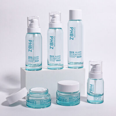 ODM OEM Aceptado Botella redonda de envasado de cosméticos de lujo adecuada para cremas de alta gama, sueros y otros productos esenciales de belleza