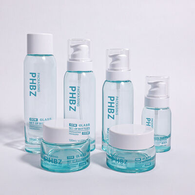 ODM OEM Aceptado Botella redonda de envasado de cosméticos de lujo adecuada para cremas de alta gama, sueros y otros productos esenciales de belleza