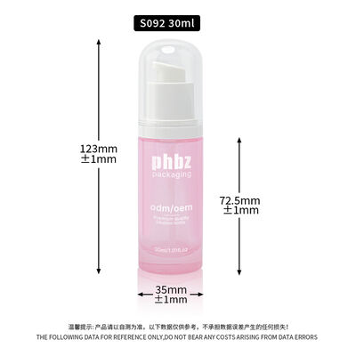 Botellas de vidrio para loción con bomba accesoria. Material de botella de vidrio resistente diseñado para lociones de cuidado de la piel y belleza