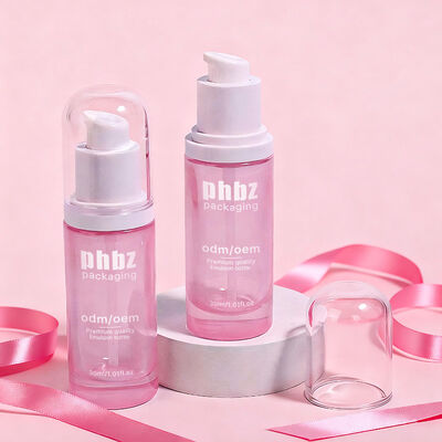 Botellas de vidrio para loción con bomba accesoria. Material de botella de vidrio resistente diseñado para lociones de cuidado de la piel y belleza