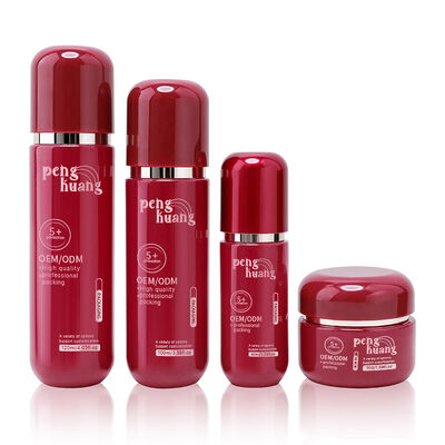 Botella de embalaje de cosméticos de lujo que ofrece manipulación de superficie recubierta, adecuada para cremas cosméticas y envases de cuidado de la piel