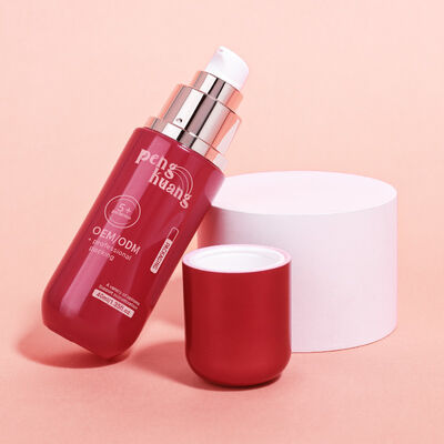 Luxury cosmetics packaging bottle offering Coated Surface Handling suitable for cosmetic cream and skincare containers