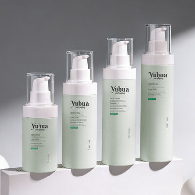 Botellas de plástico personalizables y ecológicas con alta resistencia al impacto para líquidos cosméticos