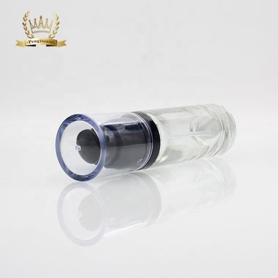 Cosméticos de lujo de la ronda 30ml que empaquetan la botella líquida de cristal de la fundación con la bomba de la belleza