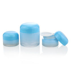 Tarro de cristal poner crema púrpura del vidrio 30ml de Custom Cream Packaging del fabricante para el cosmético