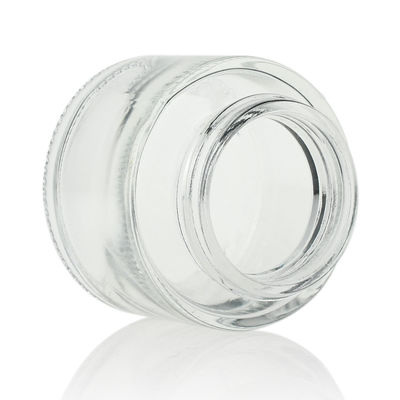 Tarro cosmético cosmético del vidrio 50ml del envase de la crema clara al por mayor del precio de fábrica
