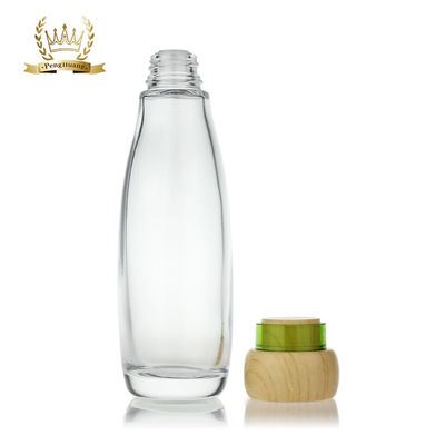 Botella cosmética de bambú de la tapa 20ml-120ml que empaqueta para los productos para el cuidado de la piel