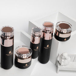 Sistema de empaquetado cosmético negro 40ml-120ml para la loción de la crema del cuidado de piel