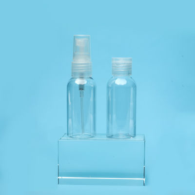 El envase de plástico transparente 50ml embotella la bomba de la inmersión con la boca fina
