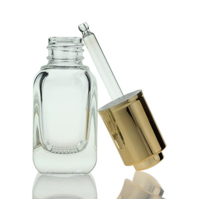 Frasco de suero para el rostro gotero de vidrio Cosmético de pestañas botella de suero de 30 ml proveedor de maquillaje para el aceite S028