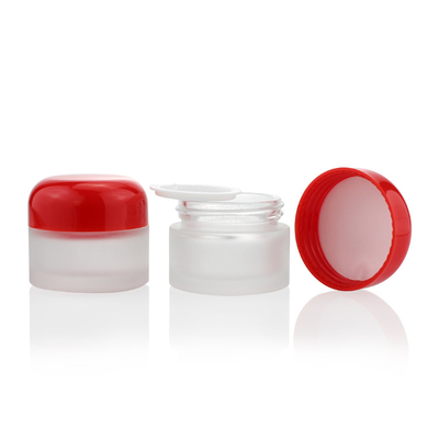 Tarro de cristal de la ronda de Mini Eye Cream Container Packaging 15g 15ml del tarro del vidrio esmerilado