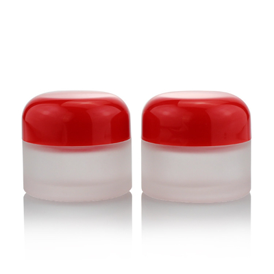 Tarro de cristal de la ronda de Mini Eye Cream Container Packaging 15g 15ml del tarro del vidrio esmerilado