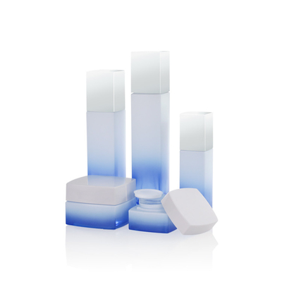 Envase de empaquetado 20G 50G del tarro del tarro del cuidado de piel de la pintura de encargo de cristal cosmética del color