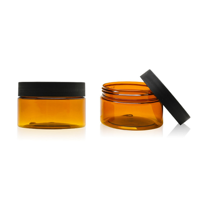 Tarro del envase de plástico de Skincare con los tarros poner crema cosméticos de las tapas 100g del tornillo