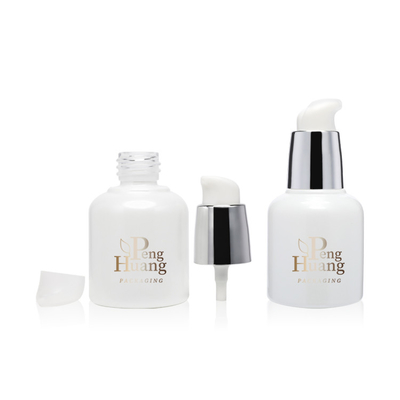 Dropper de bambú vacío de cristal cosmético de la botella 30ml del aceite esencial del suero