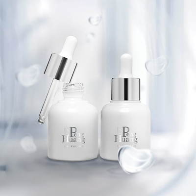 Dropper de bambú vacío de cristal cosmético de la botella 30ml del aceite esencial del suero