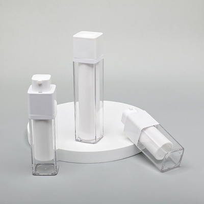 El envase de plástico privado de aire transparente embotella 15ml 30ml 50ml