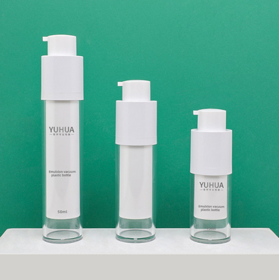 El envase de plástico del FDA embotella forma redonda del claro de 15ml 30ml 50ml