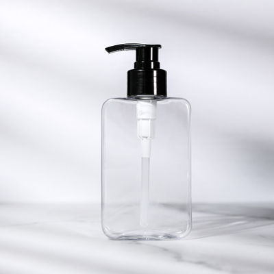 botella rectangular del ANIMAL DOMÉSTICO 200ml con color modificado para requisitos particulares bomba de la loción
