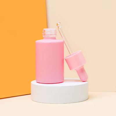 El vidrio amarillo del suero del color del OEM embotella el empaquetado del dropper del aceite
