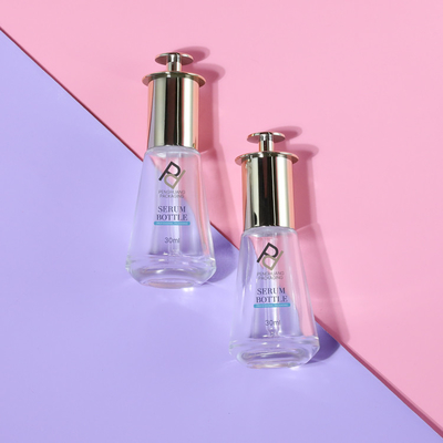 el suero de cristal del dropper de la prensa de 30ml 1OZ embotella el sellado caliente