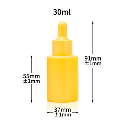 El suero Matte Glass Dropper Bottle 30ml heló la botella de aceite esencial cosmética 1oz