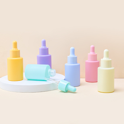 Matte Glass Serum Dropper Bottle heló Skincare cosmético que empaquetaba 30ml 1oz
