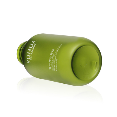 botella verde del envase de plástico 60ml 24/410 alrededor de la forma con el dropper de la prensa