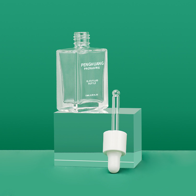 El dropper del suero del rectángulo 15ml de MSDS embotella el empaquetado del aceite de la esencia