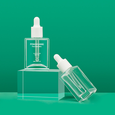 El dropper del suero del rectángulo 15ml de MSDS embotella el empaquetado del aceite de la esencia