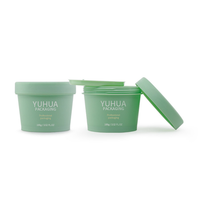 los tarros del envase de plástico 100g hacen frente al ANIMAL DOMÉSTICO cosmético del tapón de tuerca del envase del cuidado reciclado