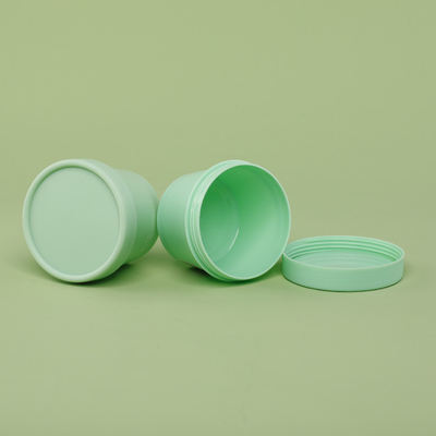 los tarros del envase de plástico 100g hacen frente al ANIMAL DOMÉSTICO cosmético del tapón de tuerca del envase del cuidado reciclado