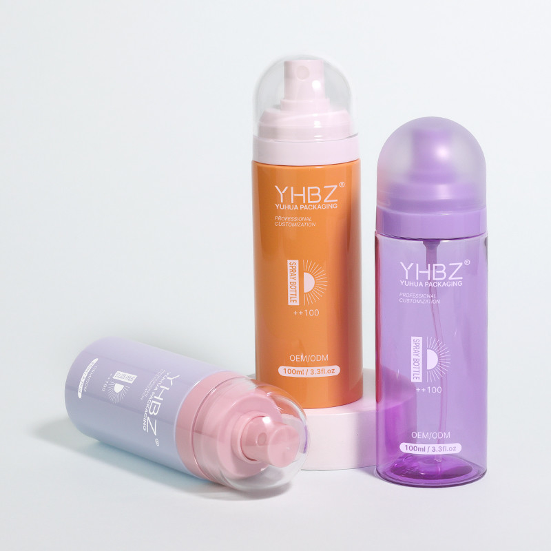 Hidratante reciclado con configuración de niebla fina Botella de pulverización de 80 ml 100 ml 120 ml 150 ml botella de pulverización cosmética