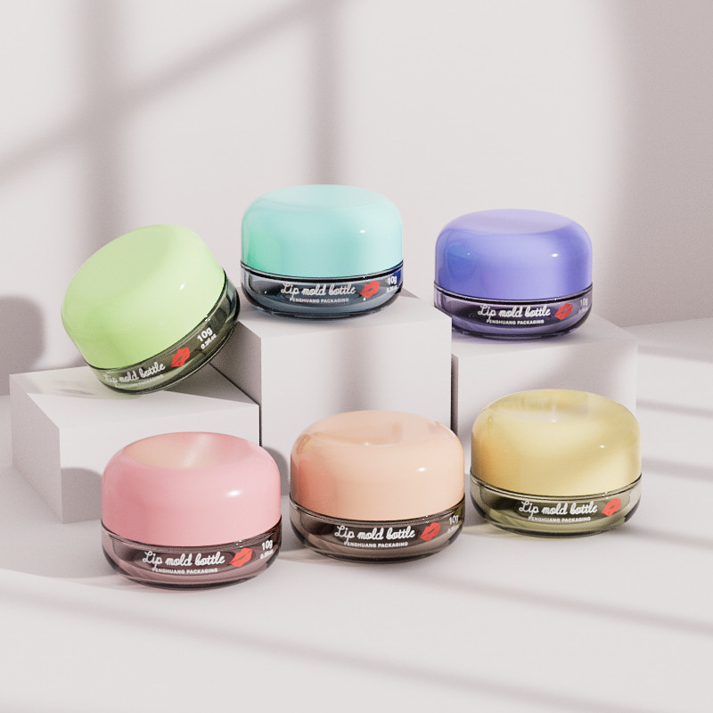 10g de vidrio transparente envases de crema facial con tapa de tornillo de plata para la crema para ojos