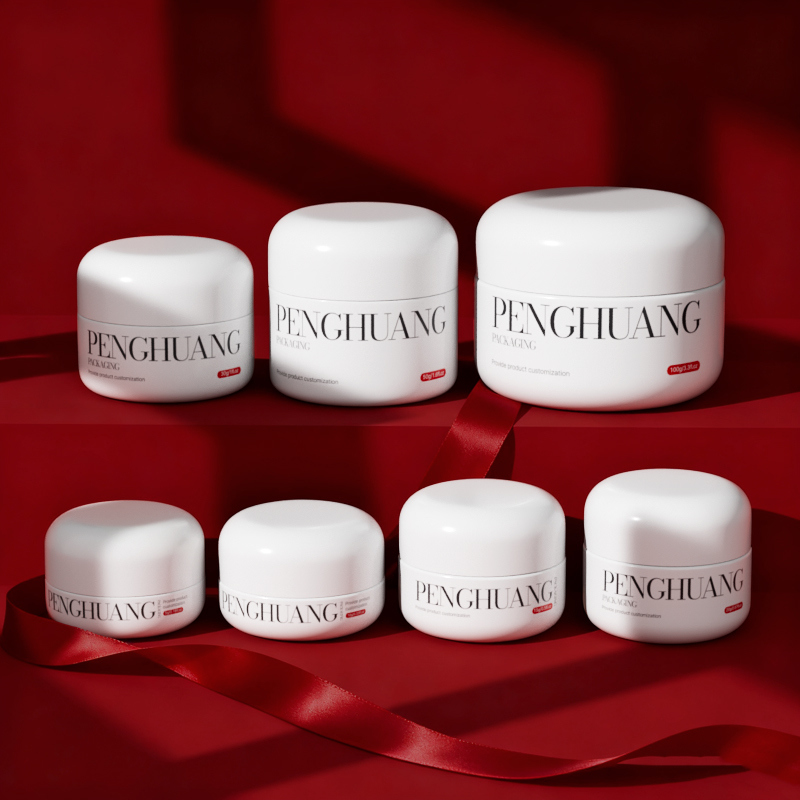 Frascos de vidrio de crema personalizados para bálsamo labial en blanco/transparente/personalizado con logotipo personalizado y color/impresión personalizados