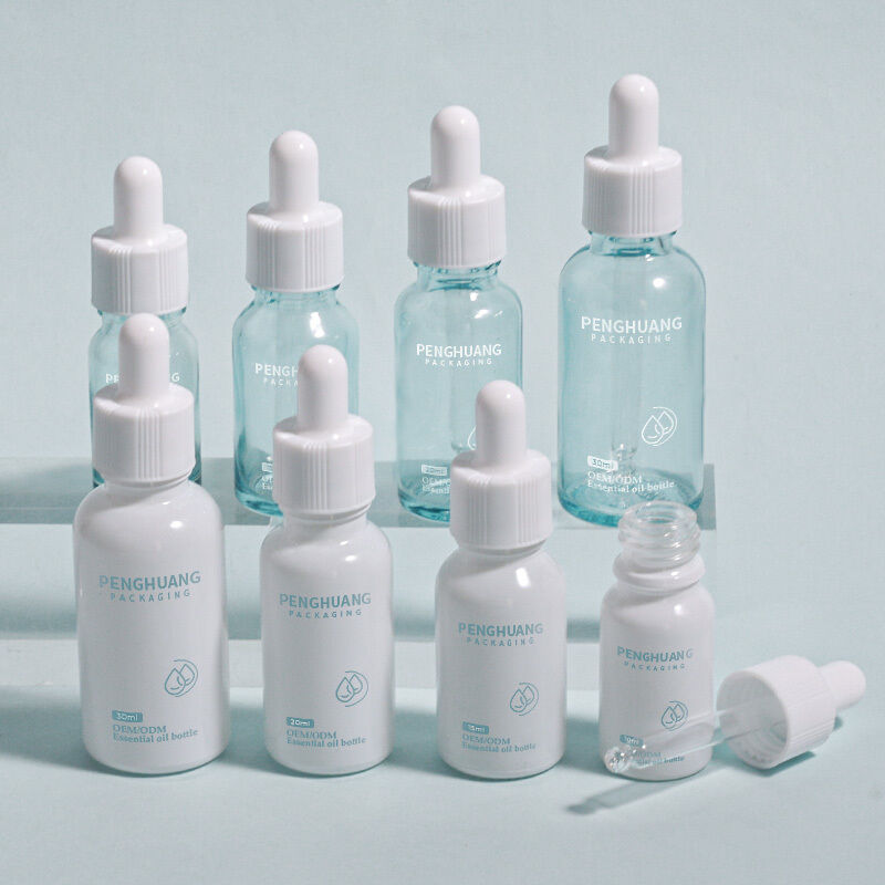 Contenedor liso personalizado diseñado para aceites esenciales, sueros y aplicaciones cosméticas