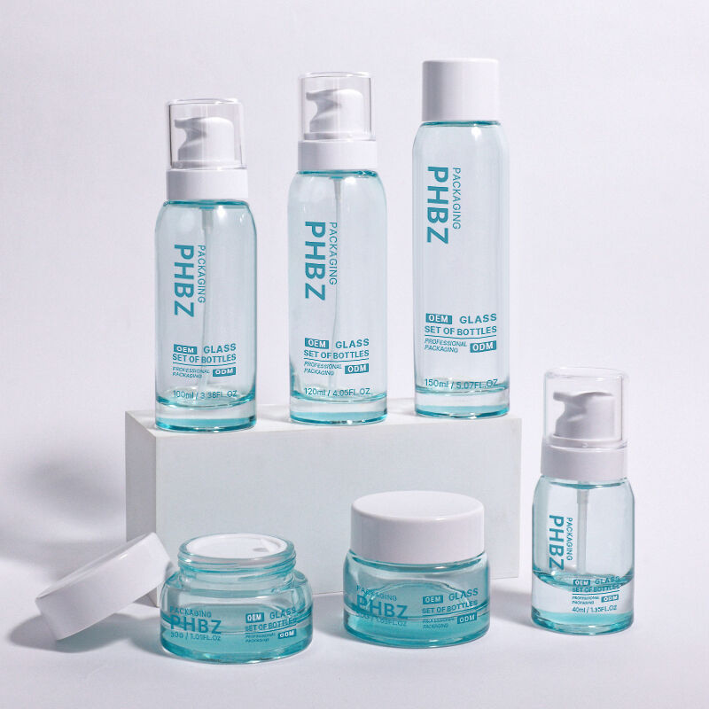 ODM OEM Aceptado Botella redonda de envasado de cosméticos de lujo adecuada para cremas de alta gama, sueros y otros productos esenciales de belleza