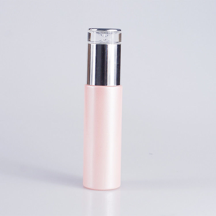 Botella cosmética de la bomba del vidrio rosado de la pintura 100ml 3.4oz para la loción del cuidado de piel