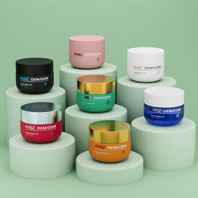 OEM ODM Vidrio de crema cosmética mate vacío 100g Vidrio de cuerpo de mantequilla Vidrio con tapa