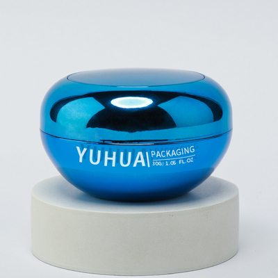 30g 50g Crema de plástico de color personalizado Jar para la mantequilla corporal Crema para los ojos o crema para el rostro