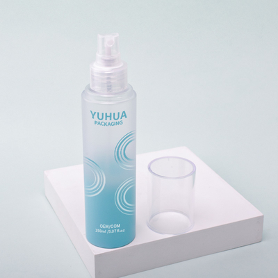 Logotipo según su requisito Botella de spray de plástico para spray hidratante Spray de alcohol transparente