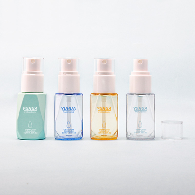 Botella rociadora PET hidratante para protector solar y alcohol en material plástico