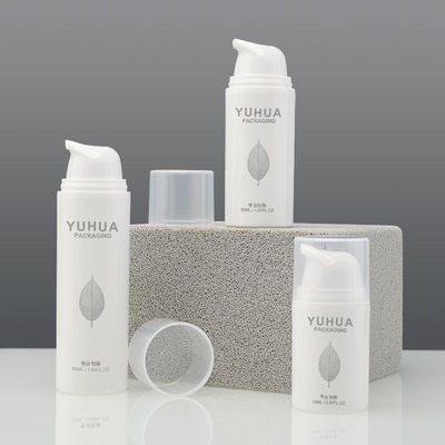 Customized Eco-Friendly 15ml 30ml 50ml Refillable PP Airless Pump Bottle for Face Cream and Sunscreen Lotion Packaging