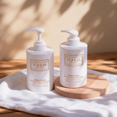 Botellas de embalaje de plástico personalizables para cosméticos, incluido el suero de loción tonificante con forma cilíndrica y cierre de tapa de tornillo