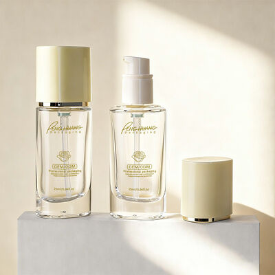 Fundamento líquido Botellas de vidrio de embalaje cosmético con capacidad de 30 ml impresión personalizable y diseño hermético a prueba de fugas duradero