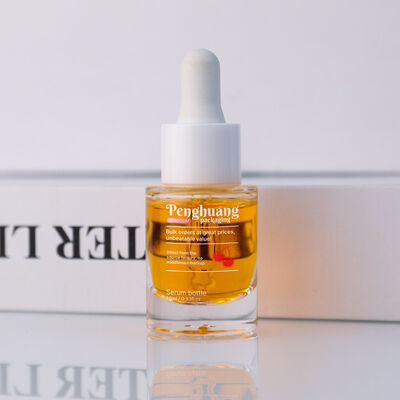 Botellas de goteador de suero con tapa personalizada Tipo de sellado de tapa Opción de embalaje para cuidado de la piel cosmético y aceites esenciales