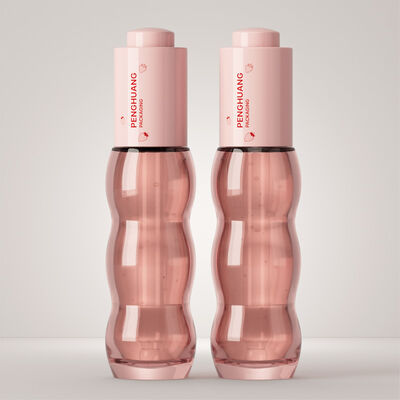 Botellas gotero de suero con collar de aluminio y tapa de plástico con bulbo de goma, ideales para líquidos de cuidado de la piel y aromaterapia