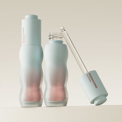 Botella de aceite de suero respetuosa con el medio ambiente con material de aluminio y plástico de cuello de PP adecuado para aceites esenciales envases cosméticos para el cuidado de la piel