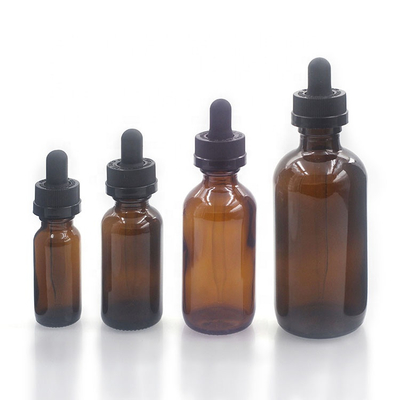 120ml vacian a Amber Glass Bottles las botellas de cristal de la ronda de 4 onzas Boston para los productos derivados del petróleo