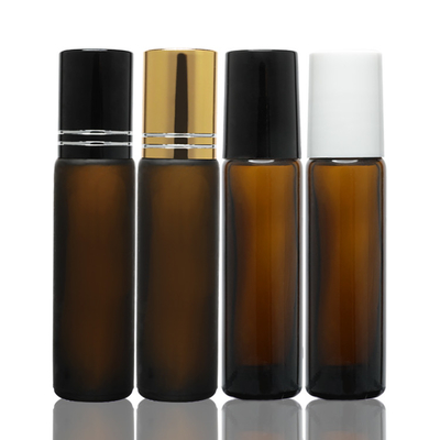 Suero del perfume que empaqueta a Amber Glass Essential Oil Bottle 8ml con el casquillo de la bola de rodillo